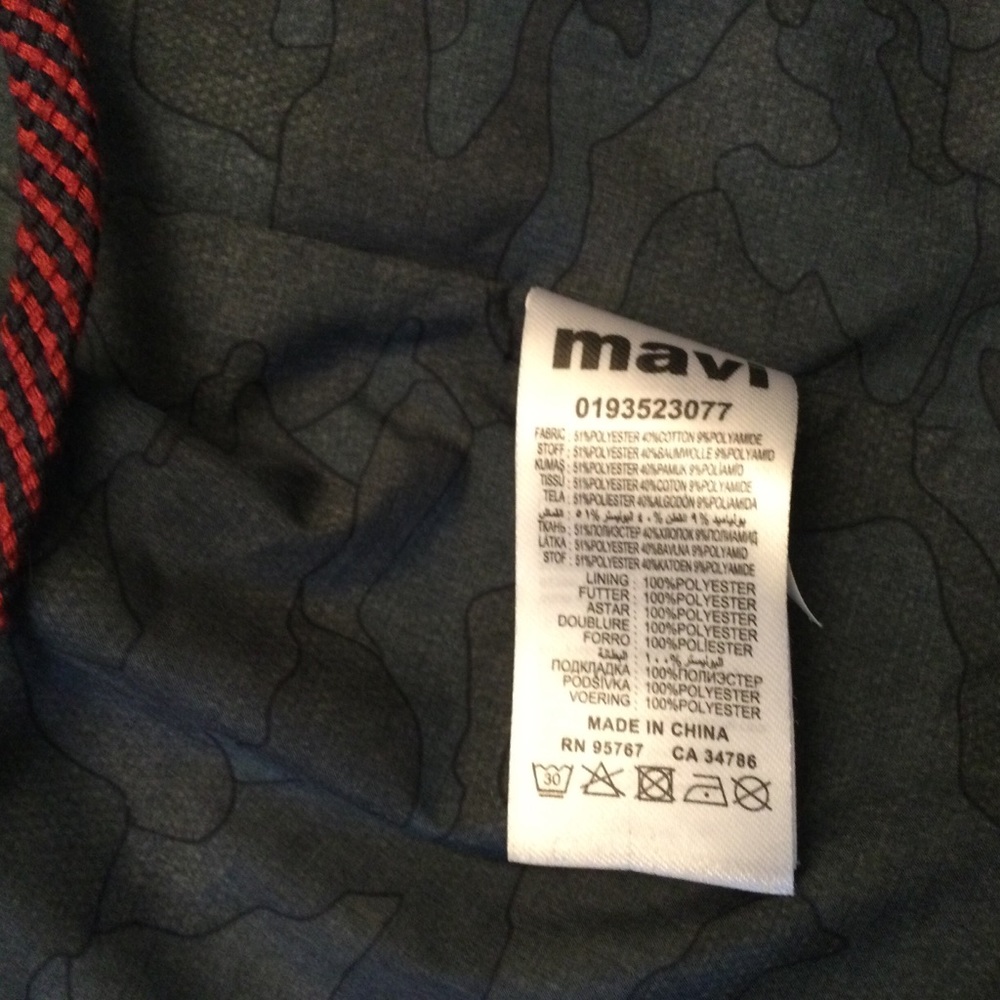 Mavi Blue Outer Wear Hooded Long Zip Jacket S - Picture 12 of 15